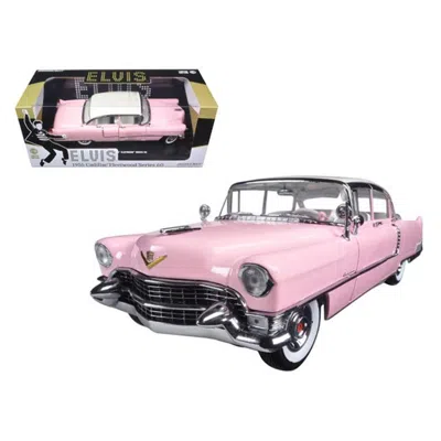 Greenlight 1955 Pink Cadillac Fleetwood Series 60 Special Elvis Presley 1-18 Diecast Model Car