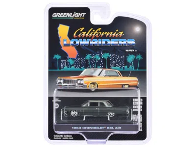 Greenlight 1964 Chevrolet Bel Air Dark Gray Metallic And Silver Metallic "california Lowriders" Series 6 1/64 D