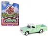 Greenlight 1964 Dodge D-200 Sweptline Pickup Truck Turf Green With White Top "down On The Farm" Series 10 1/64  In Green