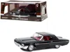 Greenlight 1965 Ford Thunderbird Convertible (top-up) Raven Black With Red Interior 1/43 Diecast Model Car By G In Black