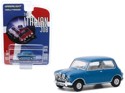 Greenlight 1967 Austin Mini Cooper S 1275 Mki Blue "the Italian Job" (1969) Movie "hollywood Series" Release 28