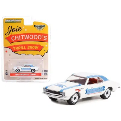 Greenlight 1967 Chevrolet Camaro White With Blue Stripes Joie Chitwoods Thrill Show Legion Of Worlds Greatest D