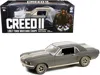 Greenlight 1967 Ford Mustang Coupe Matt Black With White Stripes (weathered) (adonis Creed's) "creed Ii" (2018)