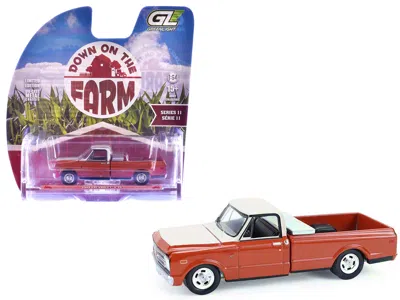 Greenlight 1968 Chevrolet C-10 Pickup Truck With Toolbox Orange And Beige "down On The Farm" Series 11 1/64 Die