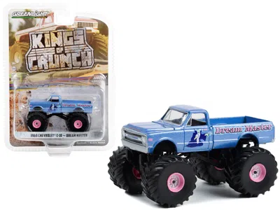 Greenlight 1969 Chevrolet C-10 Monster Truck Blue Metallic "dream Master" "kings Of Crunch" Series 12 1/64 Diec