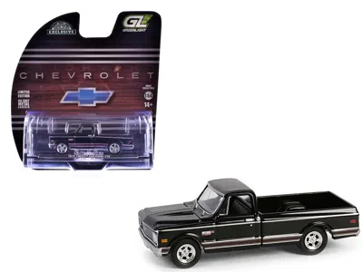 Greenlight 1972 Chevrolet Cheyenne C10 Short Bed Pickup Truck Black "hobby Exclusive" Series 1/64 Diecast Model