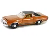 Greenlight 1973 Ford Gran Torino Copper Metallic With Black Vinyl Top "vintage Ad Cars" Series 10 1/64 Diecast