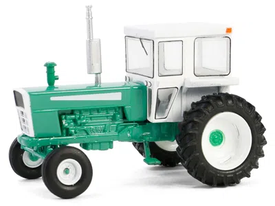 Greenlight 1973 Tractor With Closed Cab Green And White "down On The Farm" Series 9 1/64 Diecast Model By Green