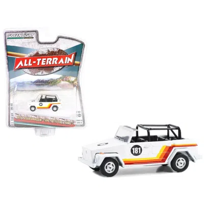 Greenlight 1974 Volkswagen Thing Type No. 181 With Stripes All Terrain Series 15 1-64 Scale Diecast Model Car W