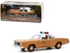 Greenlight 1975 Dodge Coronet Brown With White Top "choctaw County Sheriff" 1/24 Diecast Model Car By Greenligh