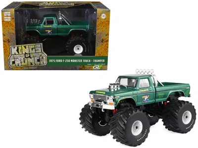 Greenlight 1975 Ford F-250 Monster Truck With 66-inch Tires "thumper" Green Metallic "kings Of Crunch" Series 1