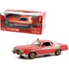 Greenlight 1976 Ford Gran Torino Red With White 1 By 24 Scale Diecast Model Car