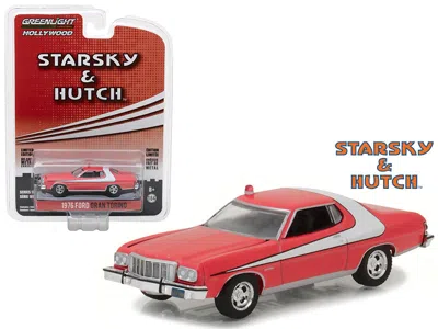 Greenlight 1976 Ford Gran Torino Red With White Stripe "starsky And Hutch" (1975-1979) Tv Series "hollywood Ser In Multi