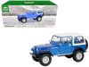 Greenlight 1978 Jeep Cj-7 Renegade Captain Blue Metallic With White Top "artisan Collection" Series 1/18 Diecas In Blue