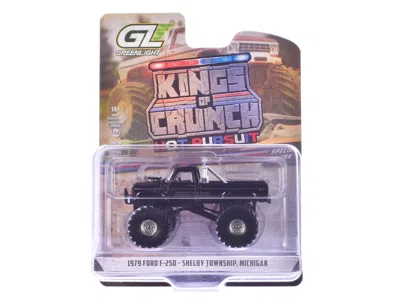 Greenlight 1979 Ford F-250 Monster Truck "shelby Township Police Michigan" Black "kings Of Crunch - Hot