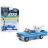 Greenlight 1979 Ford F-250 Tow Truck With Drop-in Tow Hook Blue With White 1 By 64 Scale Diecast Model Car