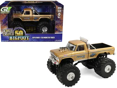 Greenlight 1979 Ford F-250 Monster Truck "bigfoot #1 50th Anniversary" Gold Metallic "kings Of Crunch" Series 1