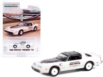 Greenlight 1980 Pontiac Firebird Trans Am T/a White With Black Top Official Pace Car "64th Annual Indianapolis