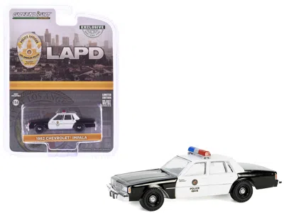 Greenlight 1982 Chevrolet Impala "lapd (los Angeles Police Department)" Black And White "hobby Exclusive" Serie In Multi