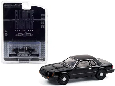 Greenlight 1982 Ford Mustang Ssp "black Bandit Police" "black Bandit" Series 24 1/64 Diecast Model Car By Green
