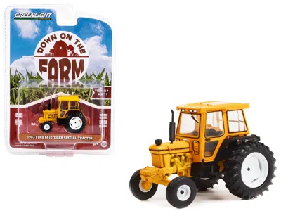 Greenlight 1983 Ford 6610 Tiger Special Tractor Yellow "down On The Farm" Series 7 1/64 Diecast Model By Greenl