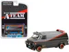 Greenlight 1983 Gmc Vandura Van (b. A.'s) Black And Silver With Red Stripe (dirty Version) "the A-team" (1983-1 In Multi