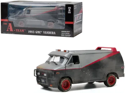 Greenlight 1983 Gmc Vandura Van Weathered Version With Bullet Holes "the A-team" (1983-1987) Tv Series 1/24 Die In Gray