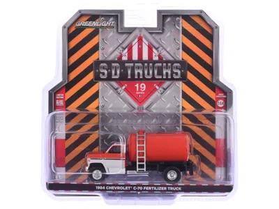 Greenlight 1984 Chevrolet C-70 Fertilizer Truck Red And White Cab With Red Tank "s. D. Trucks" Series 19 1/64 D