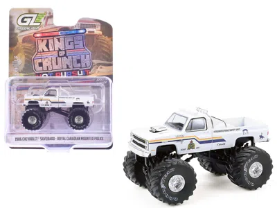Greenlight 1986 Chevrolet Silverado Monster Truck "royal Canadian Mounted Police" White With Stripes "kings Of 