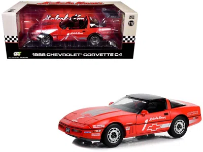 Greenlight 1988 Chevrolet Corvette C4 #1 Malcolm Konner "corvette Challenge Race Car" Red With Black Top 1/18 D
