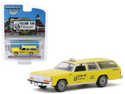 Greenlight 1988 Ford Ltd Crown Victoria Wagon Taxicab "yellow Cab Of Coronado" (california) "hobby Exclusive" 1