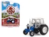 Greenlight 1989 Ford 7610 Silver Jubilee Tractor Silver And Blue With White Top "down On The Farm" Series 7 1/6