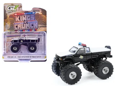 Greenlight 1990 Gmc S-15 Monster Truck "texas Department Of Public Safety" Black And White "kings Of