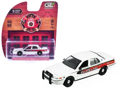 Greenlight 2011 Ford Crown Victoria "palmyra Pennsylvania Citizen's Fire Company" White With Graphics "fire & R
