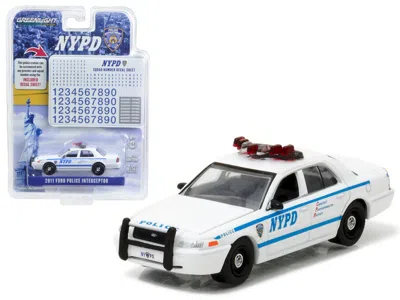 Greenlight 2011 Ford Crown Victoria Police New York Police Department (nypd) With Nypd Squad Number Decal Sheet