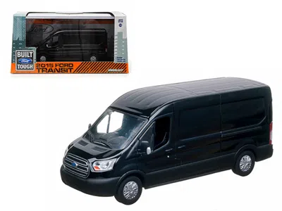Greenlight 2015 Ford Transit (v363) Van Tuxedo Black 1/43 Diecast Model By