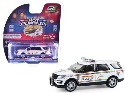 Greenlight 2016 Ford Police Interceptor Utility "new York Police Department (nypd) Pride Livery" White With Rai