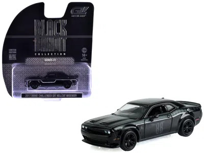 Greenlight 2017 Dodge Challenger Srt Hellcat Widebody Black "black Bandit" Series 31 1/64 Diecast Model Car By 
