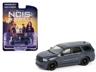 Greenlight 2018 Dodge Durango Gt Blacktop Dark Blue Metallic "ncis: Hawaii" (2021-current) Tv Series "hollywood