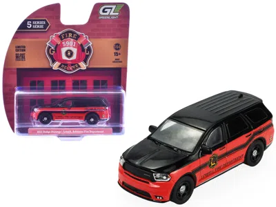 Greenlight 2019 Dodge Durango "lowell Arkansas Fire Department" Red And Black With Black Stripes "fire & Rescue