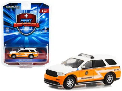 Greenlight 2019 Dodge Durango White And Orange "west Deer Township Volunteer Fire Company 290 Command Gibsonia