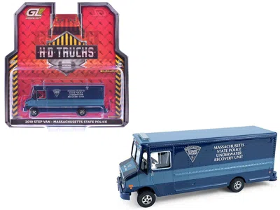 Greenlight 2019 Step Van "massachusetts State Police Underwater Recovery Unit" Blue Two-tone "h. D. Trucks" Ser