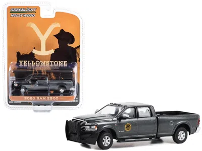 Greenlight 2020 Ram 2500 Dark Gray Metallic Montana Livestock Assoc Yellowstone Hollywood Series R39 1/64 Green