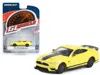 Greenlight 2021 Ford Mustang Mach 1 Grabber Yellow With Black Stripes " Muscle" Series 27 1/64 Diecas