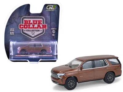 Greenlight 2022 Chevrolet Tahoe Auburn Metallic "blue Collar Collection" Series 14 1/64 Diecast Model Car By