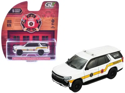 Greenlight 2024 Chevrolet Tahoe "montgomery County Maryland Fire & Rescue Bethesda-chevy Chase Rescue Squad" Wh