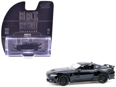 Greenlight 2024 Ford Mustang Gt Coupe Black "black Bandit" Series 30 1/64 Diecast Model Car By