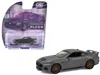 Greenlight 2024 Ford Mustang Gt Dark Matter Gray With Black And Red Stripes "showroom Floor" Series 7 1/64 Diec In Gray