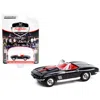 Greenlight 2.75 In. 1-64 Scale Corvette Convertible Interior 1967 Chevrolet Diecast Model Car Black & Red