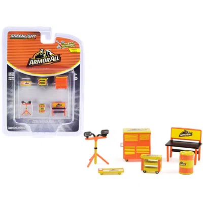 Greenlight Armor All Shop Tools Set Shop Tool Accessories Series 41 By 64 Models For 2000, Multi Color - 6 Piec
